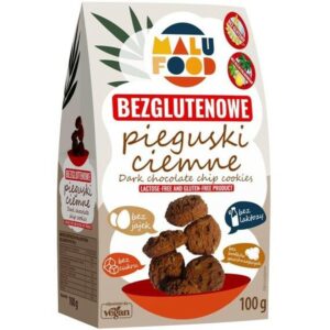 Ciastka pieguski ciemne bezgl. b/c 100gMALUFOOD