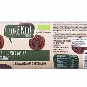 Ciastka z kawałkami czekolady wegańskieBio 250 g EUREKO