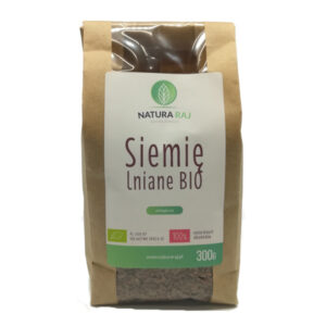 Siemię lniane brązowe 300g Bio NaturaRaj.