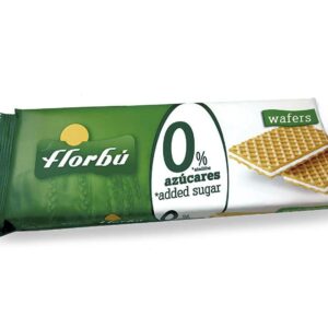 Wafle śmietankowe nadziewane bez dodatkucukru 150 g FLORBU